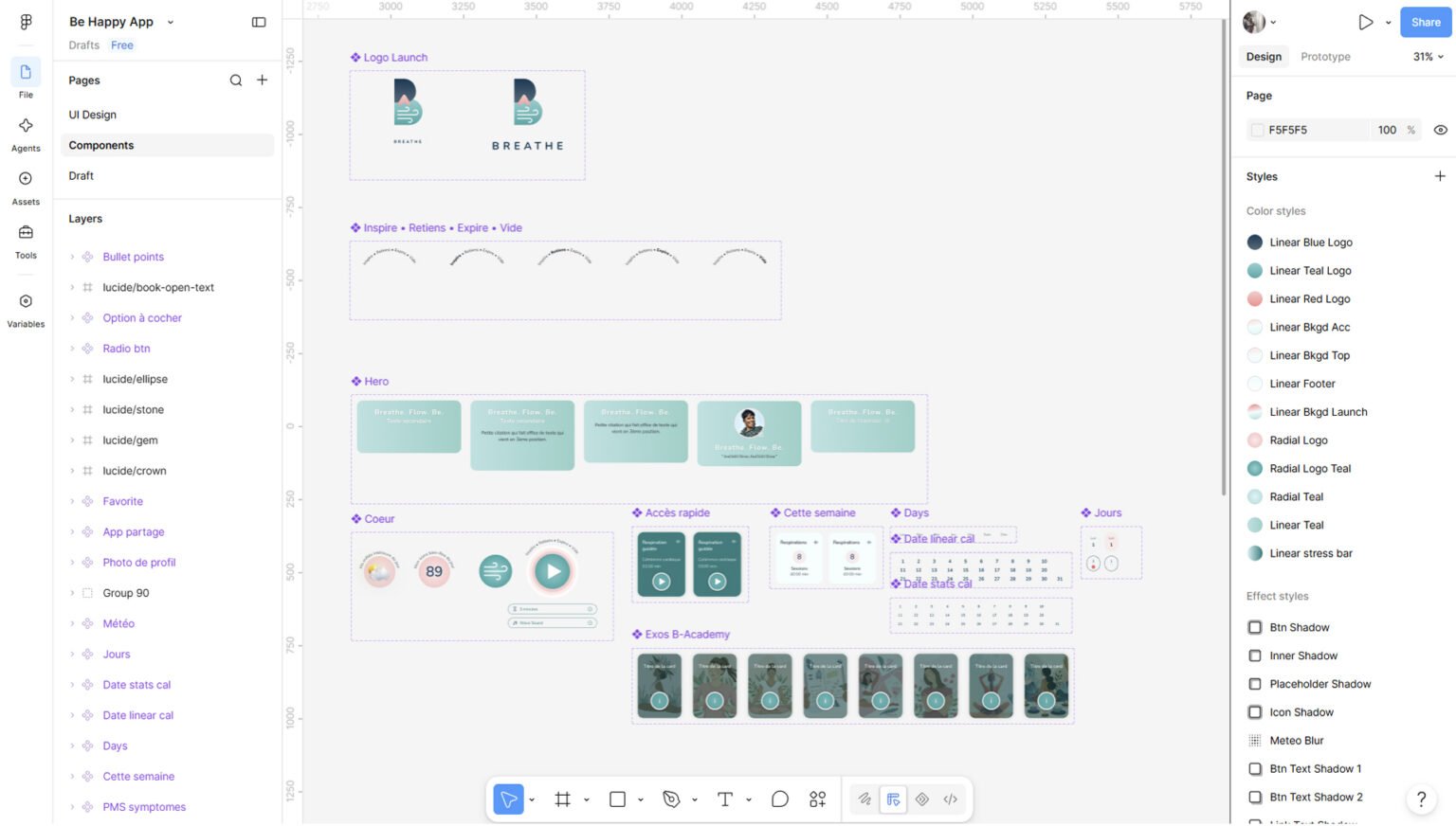 Projet Breath : composants