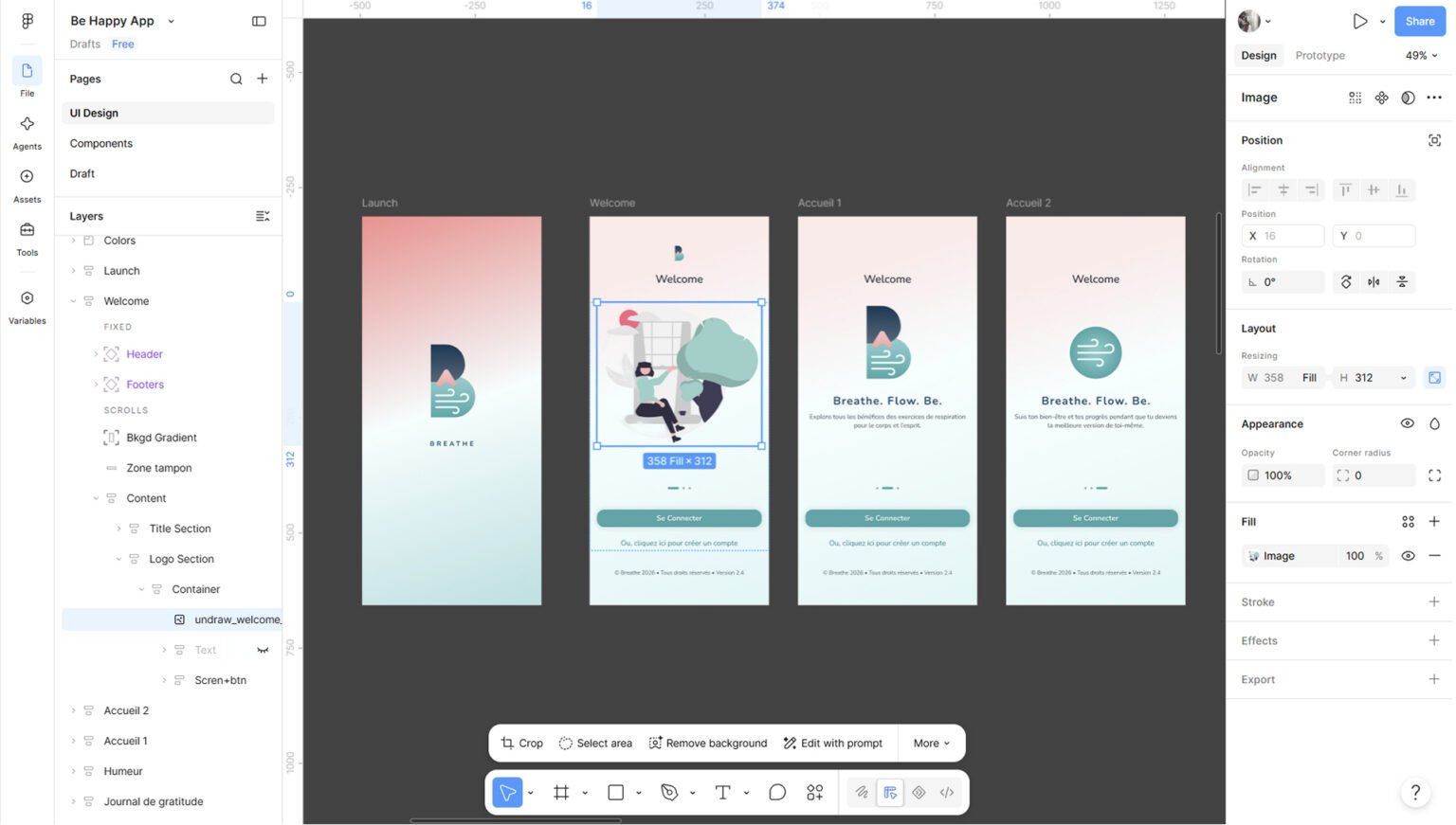 Projet Breath : frames