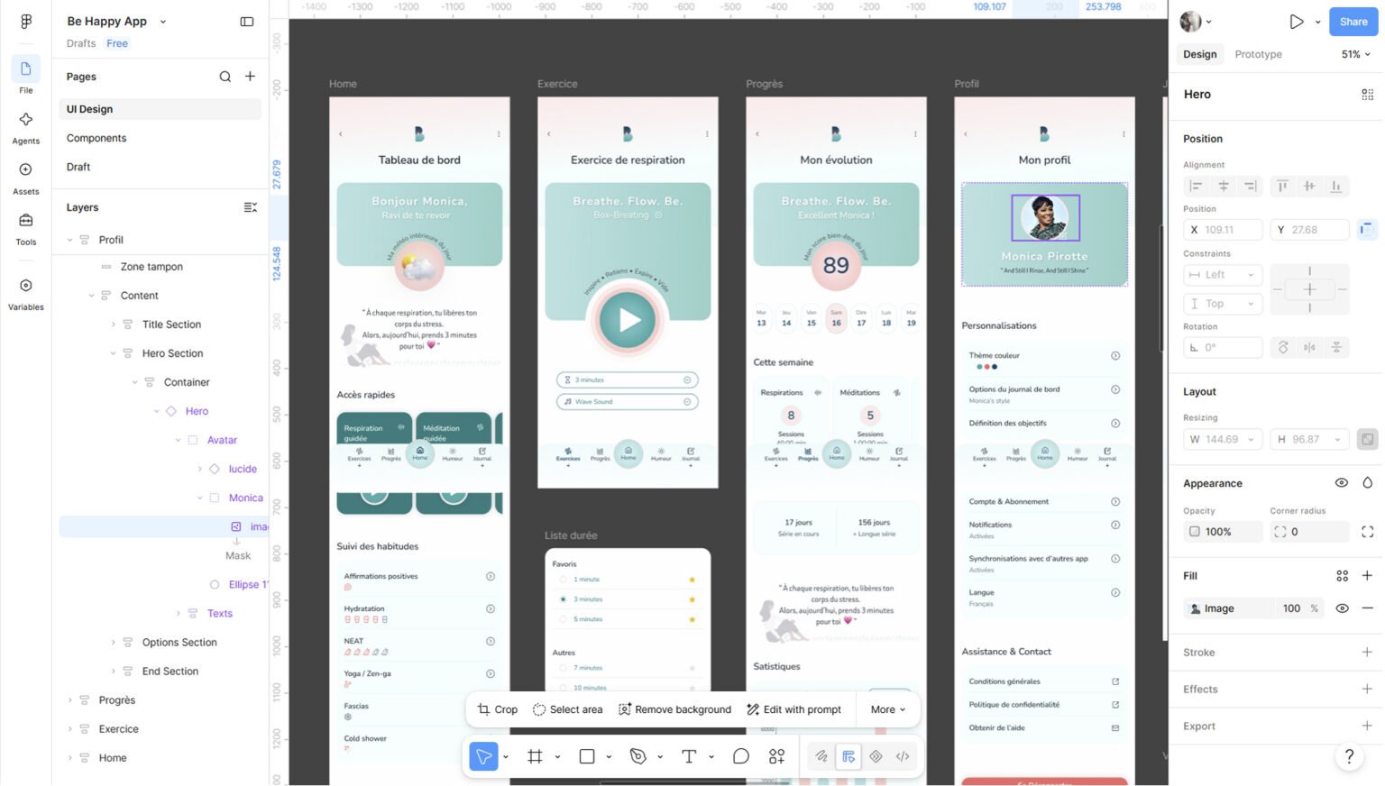 Projet Breath : frames