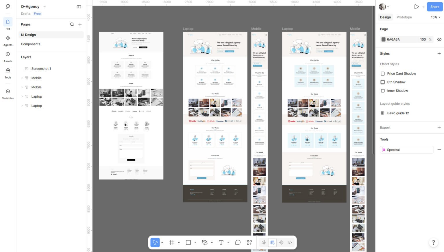 Projet D Agency : frames