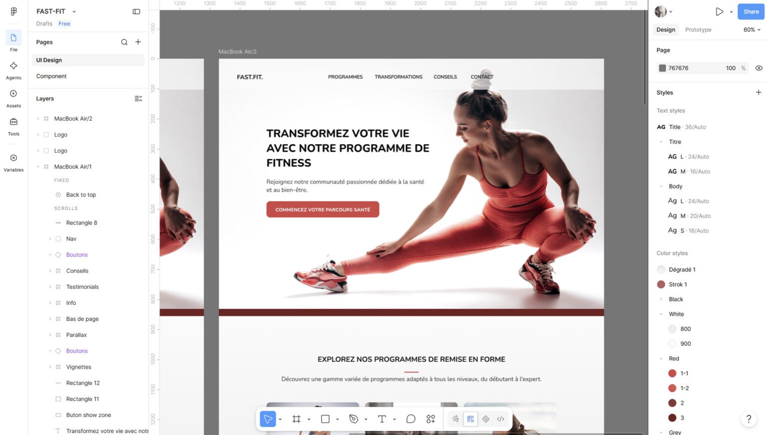 Projet Fast Fit - Frames