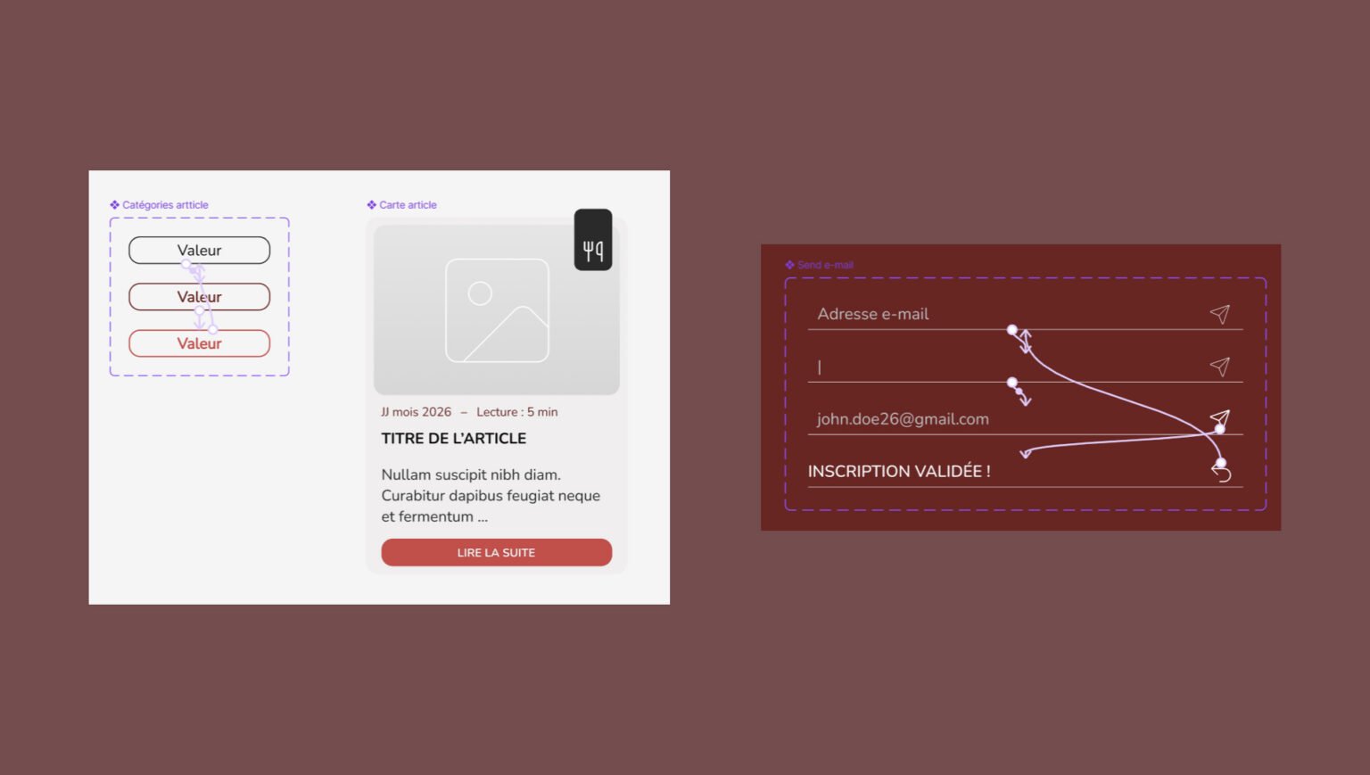 Projet Fast Fit - prototypage dans les composants