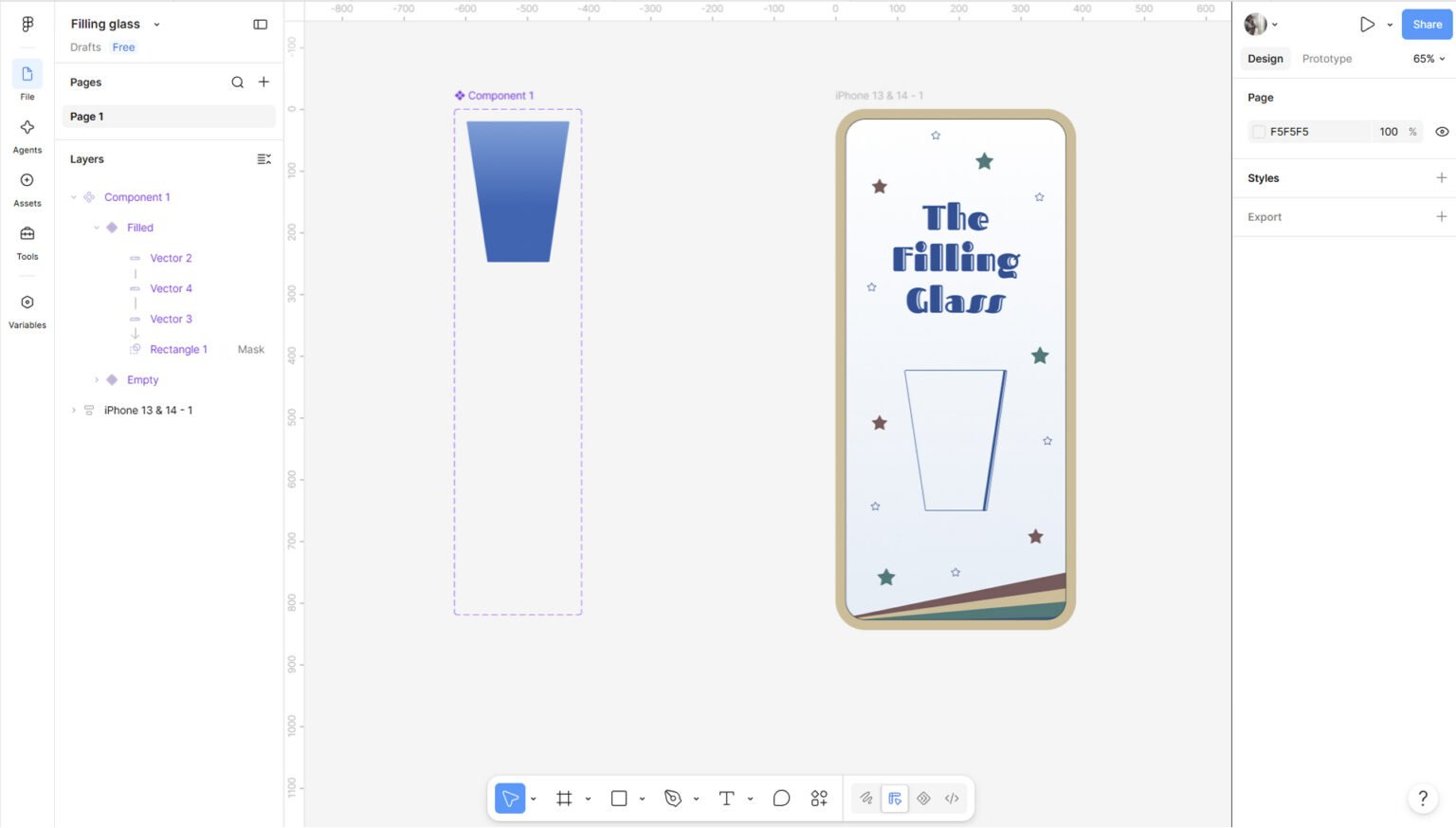 Projet filling glass