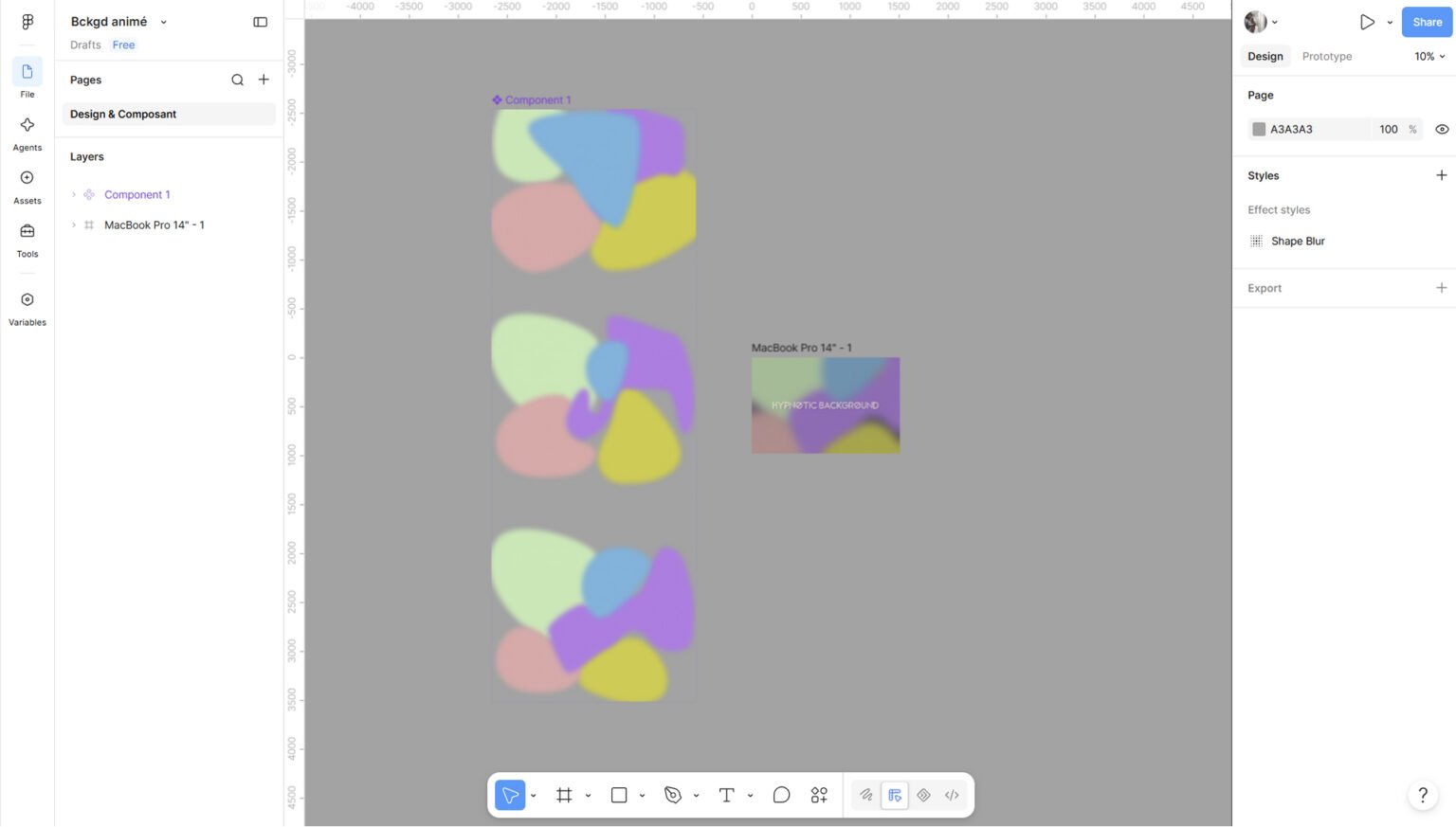 Projet hypnotic background
