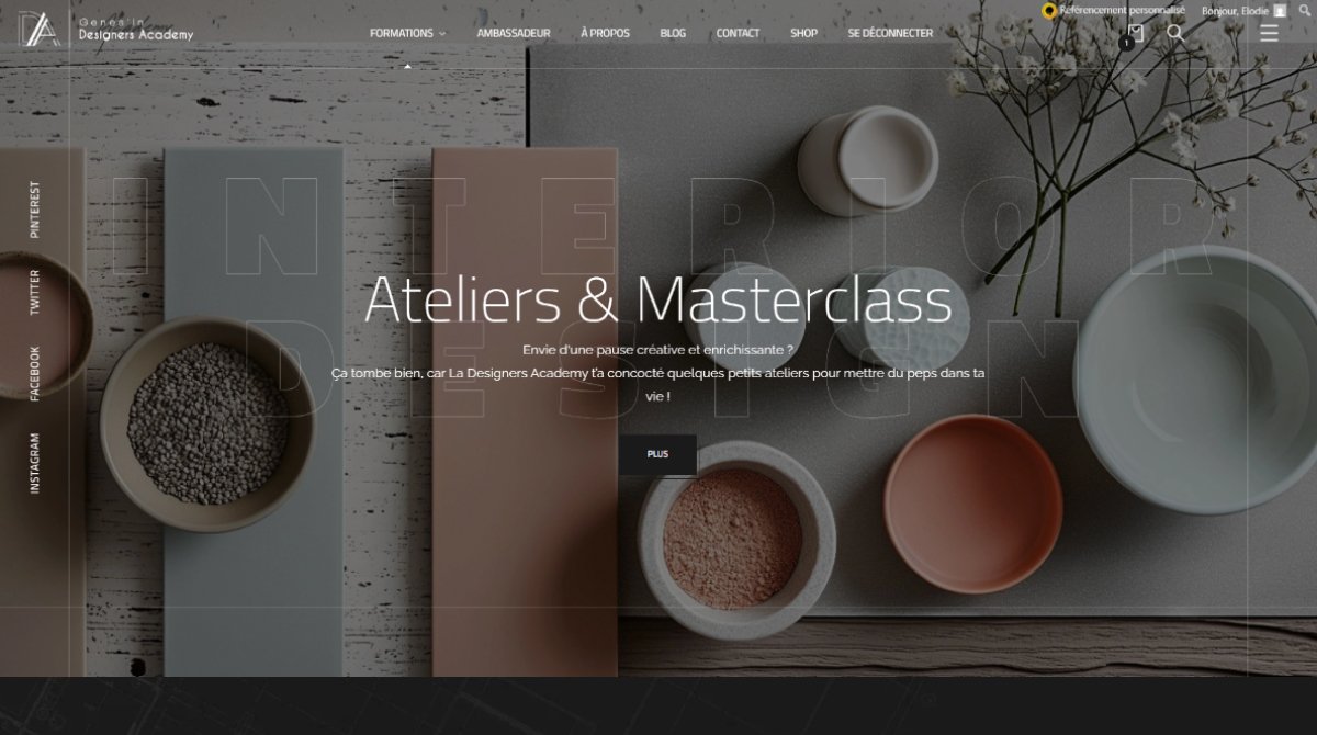 La Designers Academy - page du site : Ateliers et Masterclass