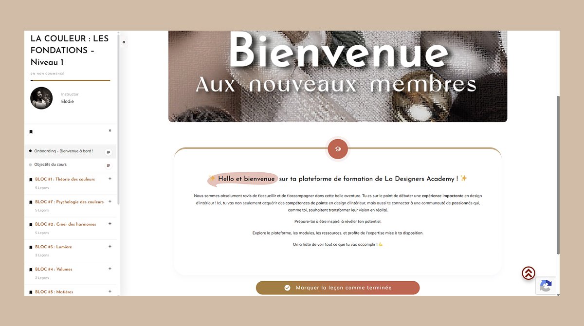 La Designers Academy - Plateforme de formation