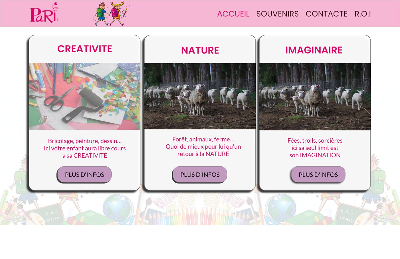 Projet Le Pari - Avant redesign