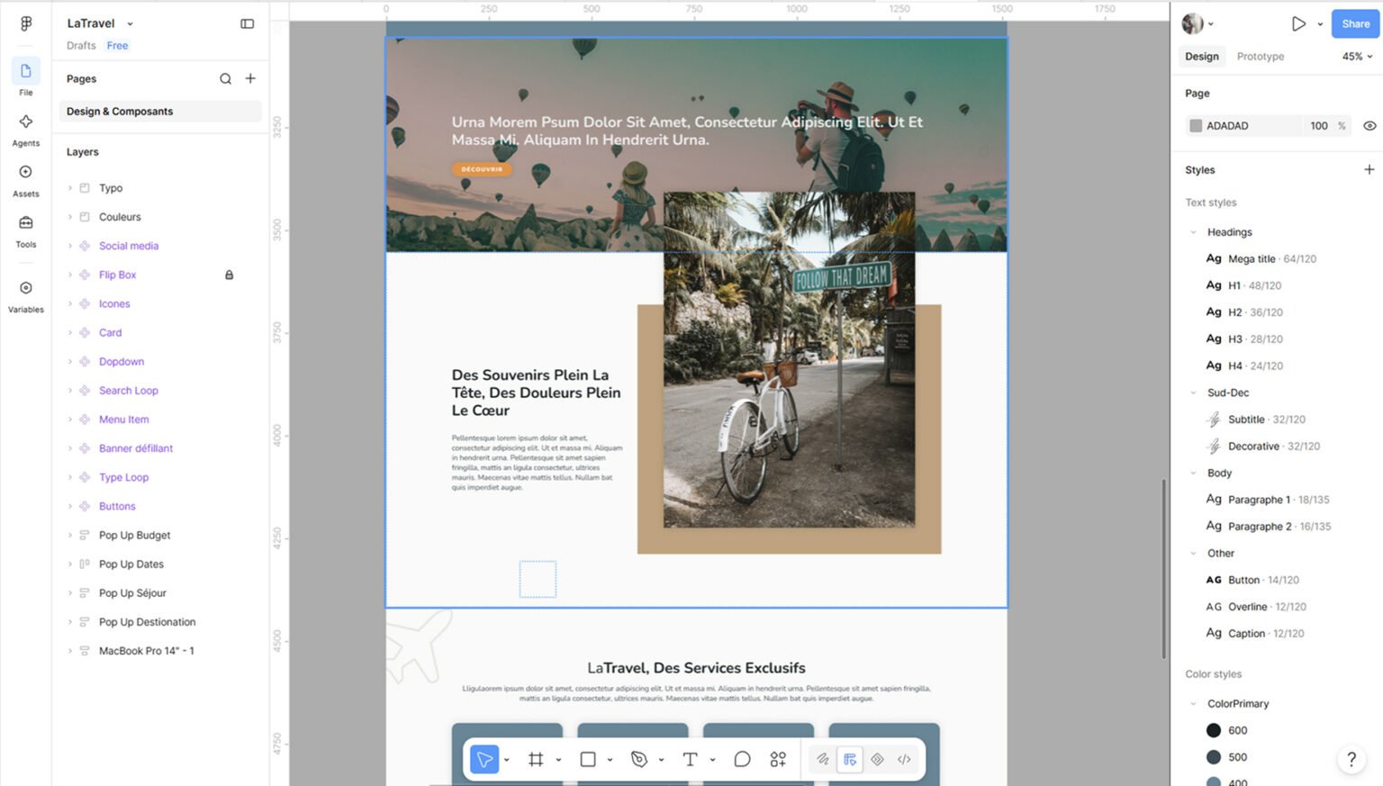 Projet LaTravel : Overlap vertical