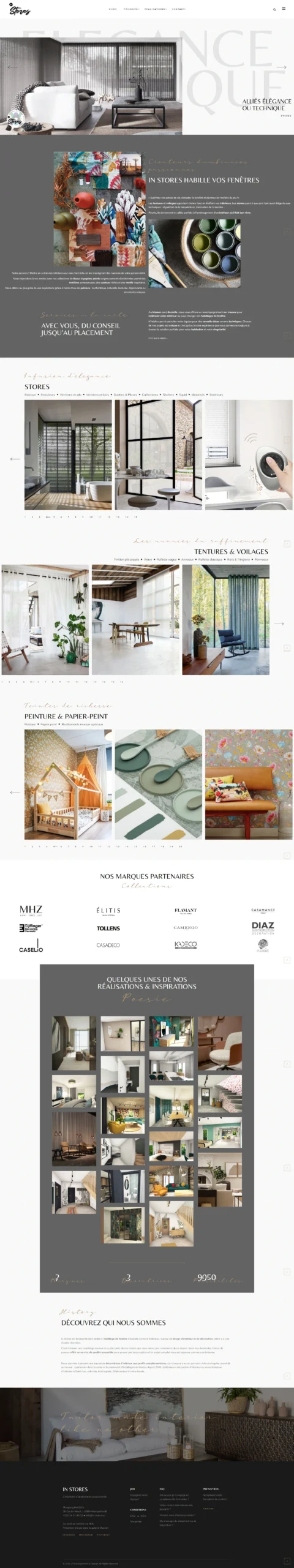 In Store page d'accueil