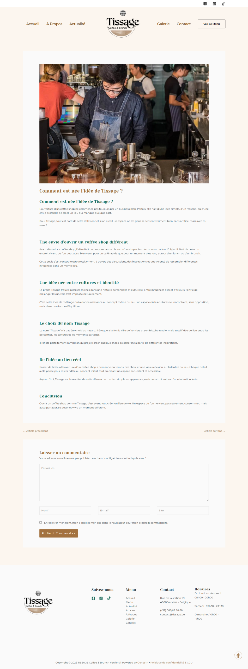Tissage - article
